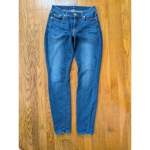 7 For All Mankind Gwenevere Skinny Jeans Medium‎ Wash Size 27